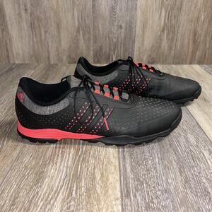 Adidas Adipure Sport Spikeless Golf Womens US Size 9 Black Red DA9136 Shoes